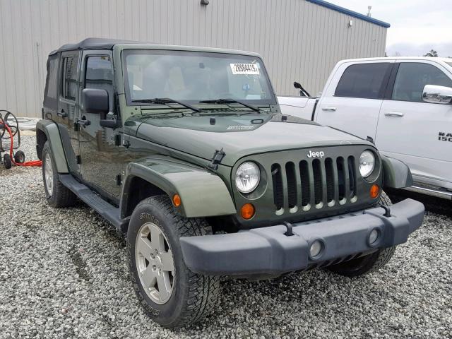 1J4GA59167L213025 - 2007 JEEP WRANGLER S GREEN photo 1