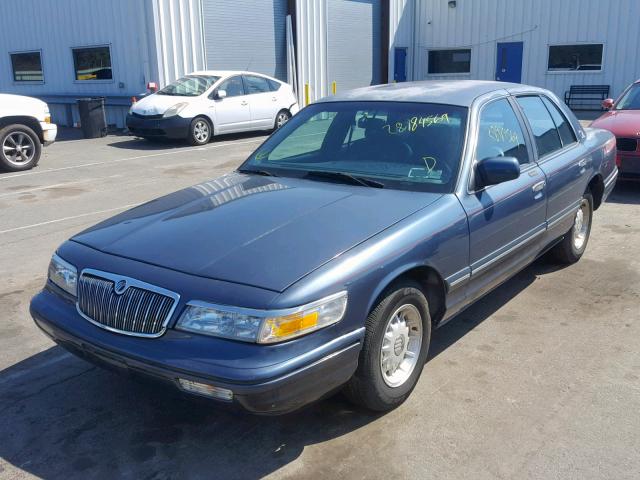 2MELM75W7TX670544 - 1996 MERCURY GRAND MARQ BLUE photo 2