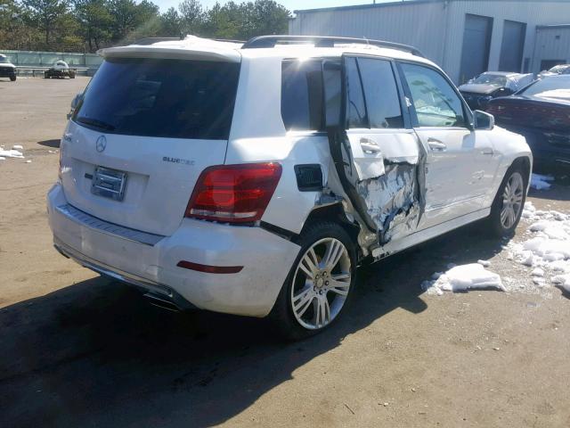 WDCGG0EB3FG376433 - 2015 MERCEDES-BENZ GLK 250 BL WHITE photo 4