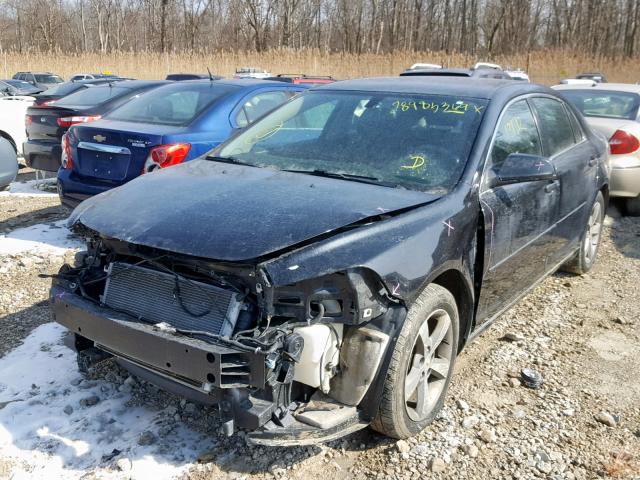 1G1ZC5E1XBF286817 - 2011 CHEVROLET MALIBU 1LT შავი ფოტო 2