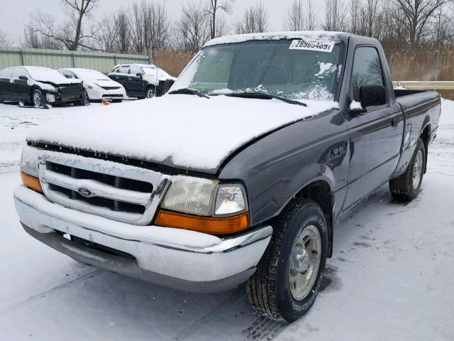 1FTYR10VXXPA80810 - 1999 FORD RANGER GRAY photo 2