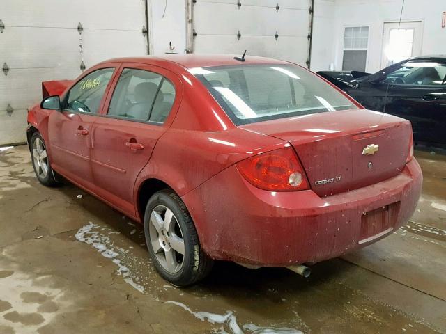 1G1AD5F50A7118396 - 2010 CHEVROLET COBALT 1LT RED photo 3