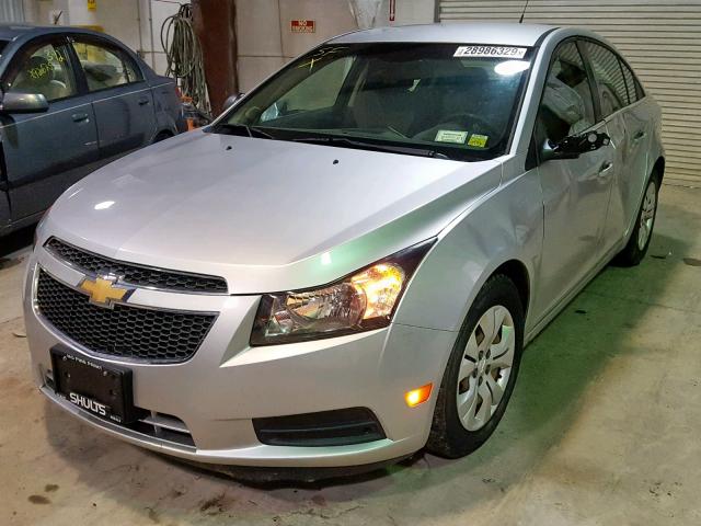 1G1PC5SH4C7279074 - 2012 CHEVROLET CRUZE LS SILVER photo 2