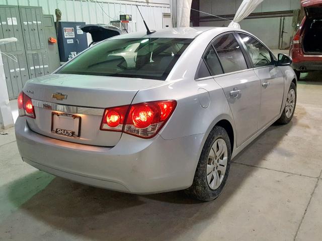 1G1PC5SH4C7279074 - 2012 CHEVROLET CRUZE LS SILVER photo 4