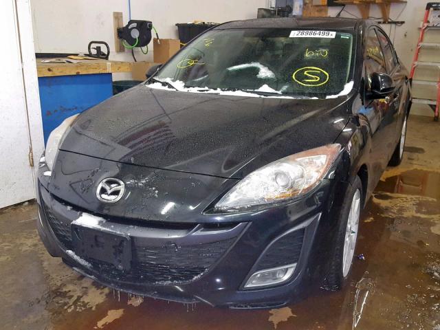 JM1BL1U53B1486313 - 2011 MAZDA 3 S BLACK photo 2