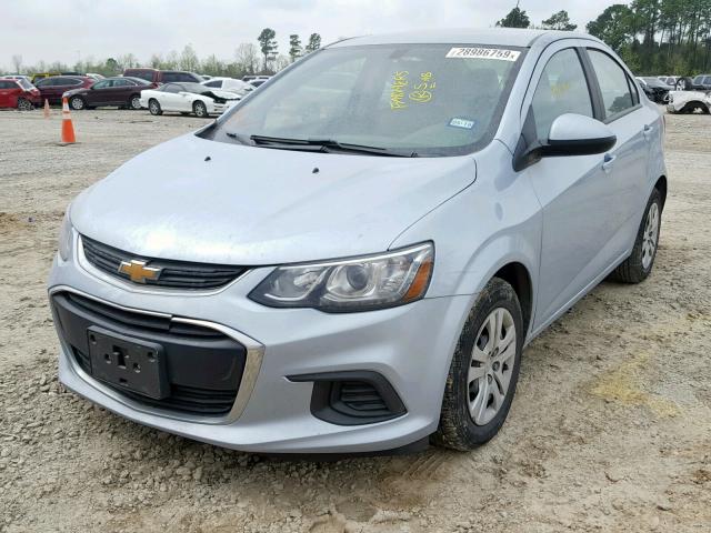 1G1JB5SHXH4149771 - 2017 CHEVROLET SONIC LS BLUE photo 2