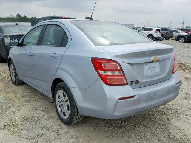 1G1JB5SHXH4149771 - 2017 CHEVROLET SONIC LS BLUE photo 3