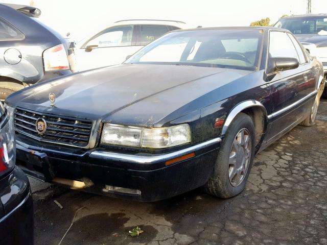 1G6ET1292WU612557 - 1998 CADILLAC ELDORADO T BLACK photo 2