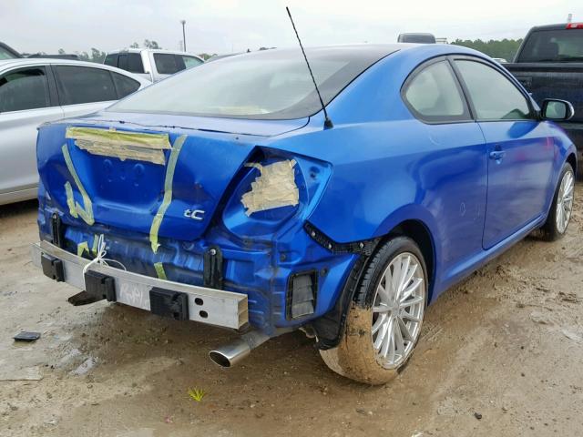 JTKDE167160130433 - 2006 TOYOTA SCION TC ლურჯი ფოტო 4