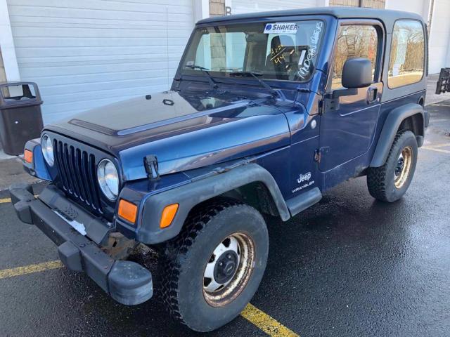 1J4FA29124P776703 - 2004 JEEP WRANGLER / BLUE photo 2