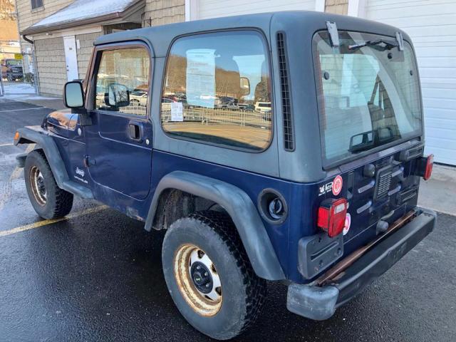 1J4FA29124P776703 - 2004 JEEP WRANGLER / BLUE photo 3