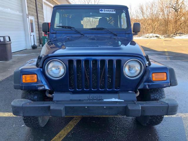 1J4FA29124P776703 - 2004 JEEP WRANGLER / BLUE photo 5