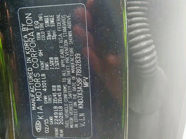 KNDJX3A58F7802839 - 2015 KIA SOUL ! Qara foto 10