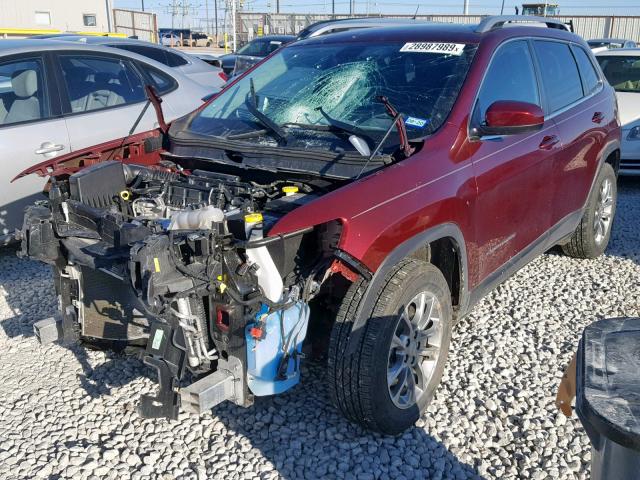 1C4PJLLB7KD242032 - 2019 JEEP CHEROKEE L RED photo 2