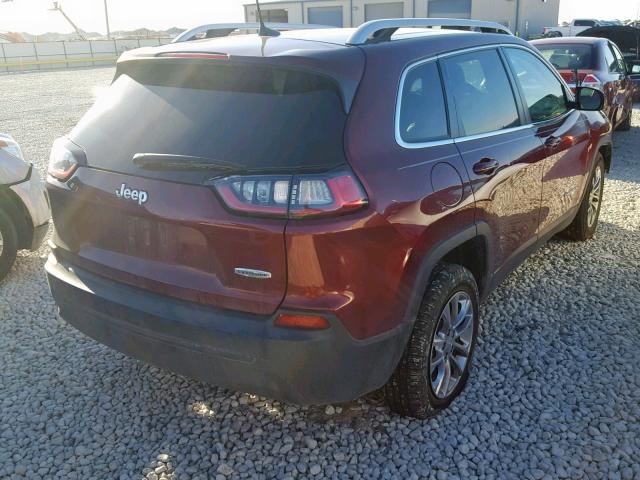 1C4PJLLB7KD242032 - 2019 JEEP CHEROKEE L RED photo 4