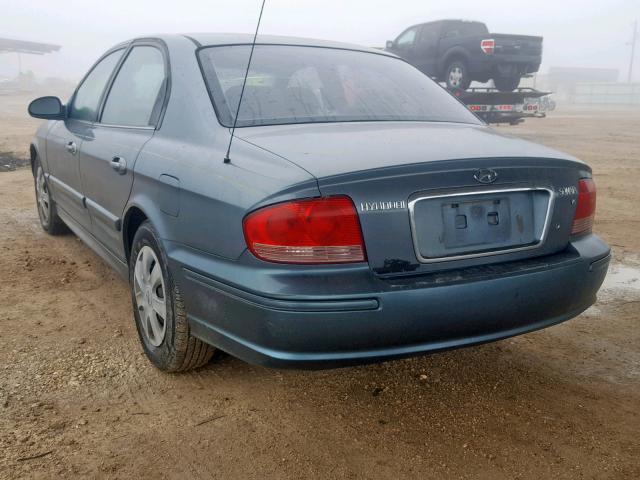 KMHWF25H55A125897 - 2005 HYUNDAI SONATA GL BLUE photo 3