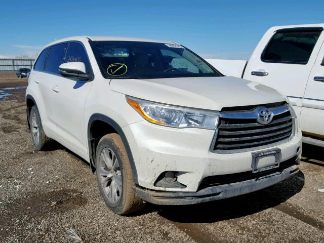 5TDBKRFH1ES029211 - 2014 TOYOTA HIGHLANDER თეთრი ფოტო 1