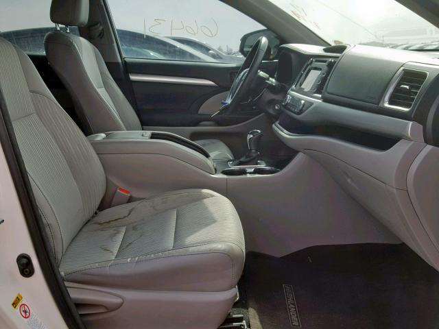 5TDBKRFH1ES029211 - 2014 TOYOTA HIGHLANDER თეთრი ფოტო 5