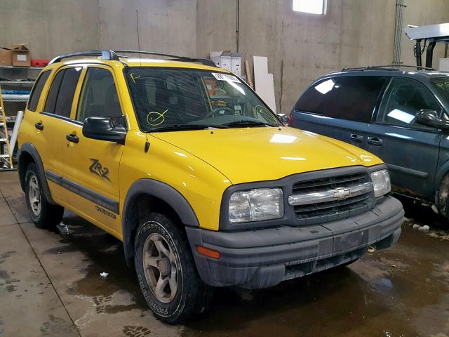 2CNBJ734936940026 - 2003 CHEVROLET TRACKER ZR YELLOW photo 1