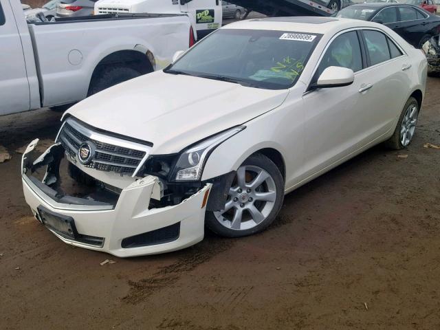 1G6AG5RX7E0172811 - 2014 CADILLAC ATS WHITE photo 2