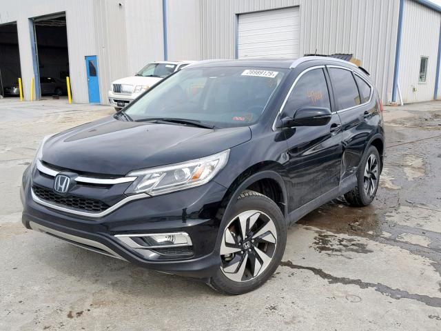 5J6RM4H92FL132278 - 2015 HONDA CR-V TOURI BLACK photo 2