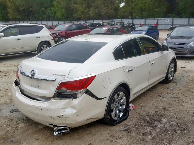 1G4GE5ED5BF254520 - 2011 BUICK LACROSSE C WHITE photo 4