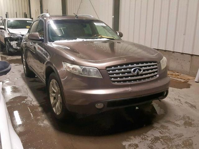 JNRBS08W54X401293 - 2004 INFINITI FX45 BROWN photo 1