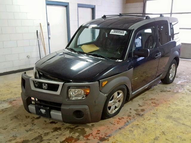 5J6YH28573L007905 - 2003 HONDA ELEMENT EX BLACK photo 2