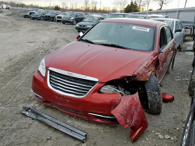 1C3CCBAB2CN195854 - 2012 CHRYSLER 200 LX RED photo 2