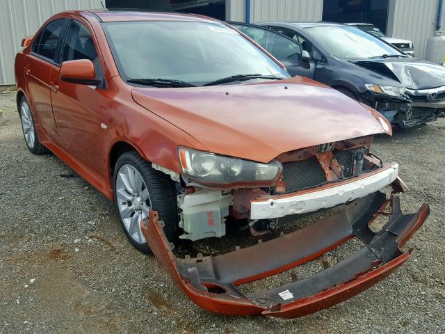 JA32U8FW3AU022400 - 2010 MITSUBISHI LANCER GTS ORANGE photo 1