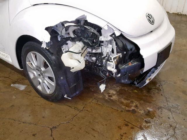 3VWPW31C79M513695 - 2009 VOLKSWAGEN NEW BEETLE თეთრი ფოტო 9