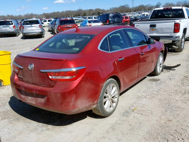 1G4PR5SK7C4193577 - 2012 BUICK VERANO CON BURGUNDY photo 4