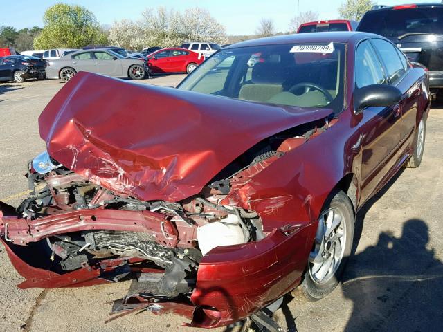 1G2NF52EX3M574276 - 2003 PONTIAC GRAND AM S BURGUNDY photo 2