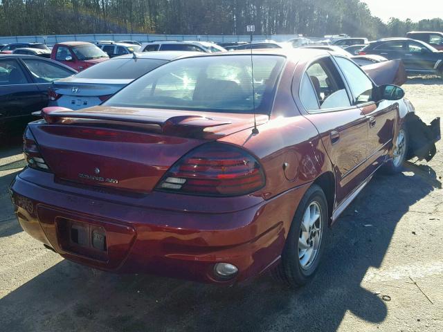 1G2NF52EX3M574276 - 2003 PONTIAC GRAND AM S BURGUNDY photo 4