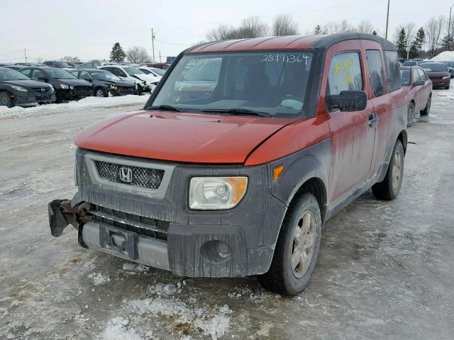 5J6YH28513L800892 - 2003 HONDA ELEMENT EX ORANGE photo 2