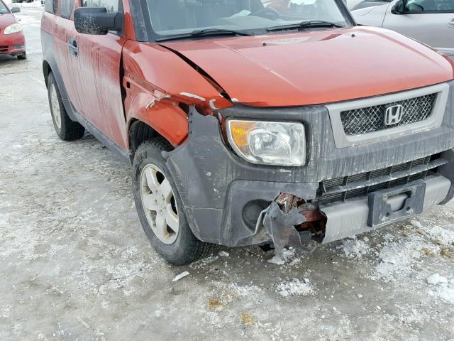 5J6YH28513L800892 - 2003 HONDA ELEMENT EX ORANGE photo 9