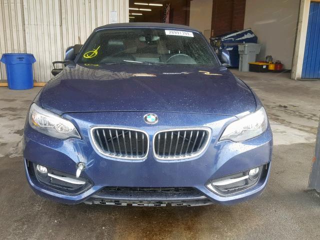 WBA2K9C58HV646980 - 2017 BMW 230I BLUE photo 9