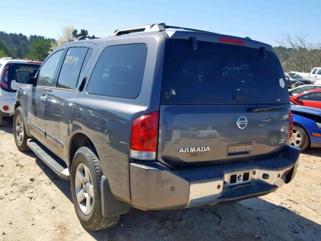 5N1BA08A87N719444 - 2007 NISSAN ARMADA SE GRAY photo 3