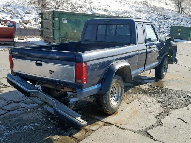 1FTCR15T8JPB54573 - 1988 FORD RANGER SUP BLUE photo 4