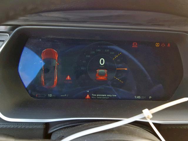 5YJSA1H16EFP38709 - 2014 TESLA MODEL S Կարմիր լուսանկար 8