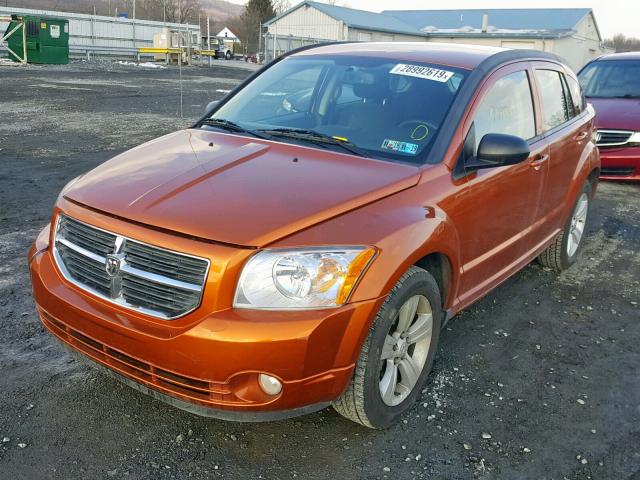 1B3CB3HA3BD247130 - 2011 DODGE CALIBER MA ORANGE photo 2