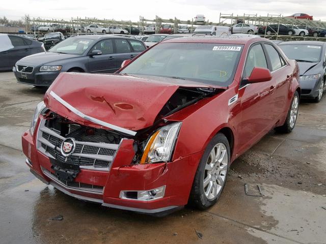 1G6DT57V480210798 - 2008 CADILLAC CTS HI FEA RED photo 2