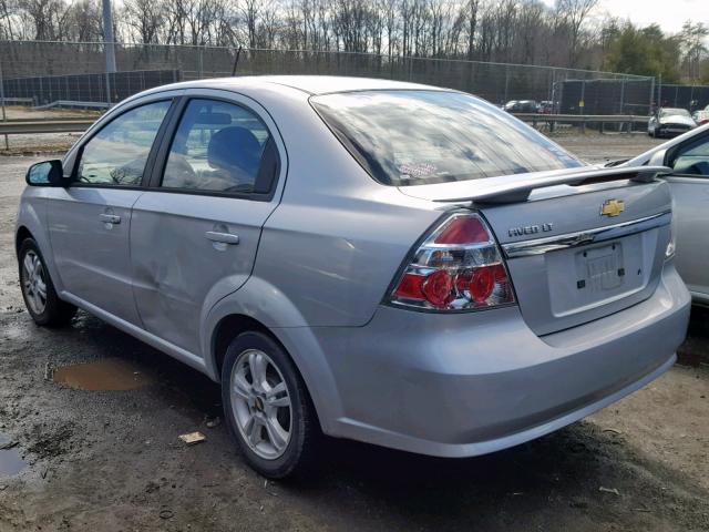 KL1TG5DE5BB231518 - 2011 CHEVROLET AVEO LT SILVER photo 3