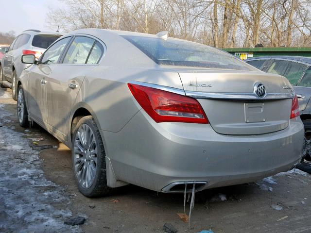 1G4GE5G3XGF151394 - 2016 BUICK LACROSSE P SILVER photo 3