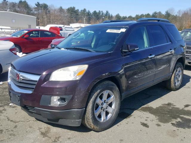 5GZEV23738J212598 - 2008 SATURN OUTLOOK XR PURPLE photo 2