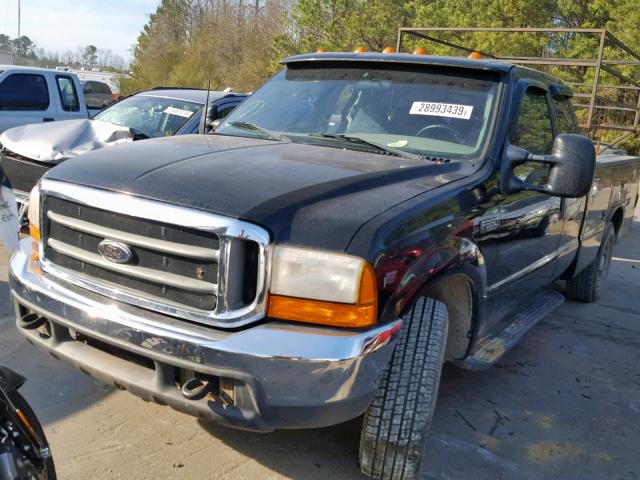 1FDSX34L9YEB20318 - 2000 FORD F350 SRW S BLACK photo 2