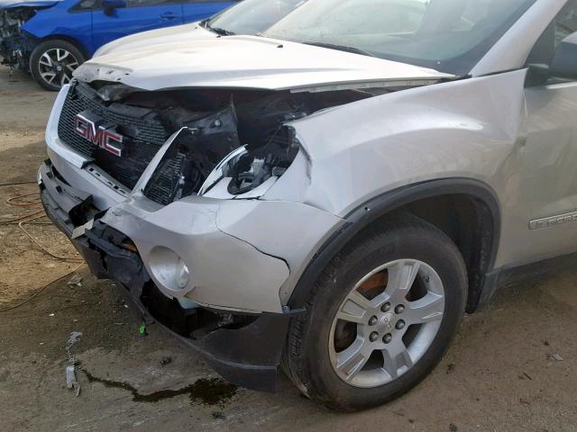 1GKER13788J241437 - 2008 GMC ACADIA SLE SILVER photo 9