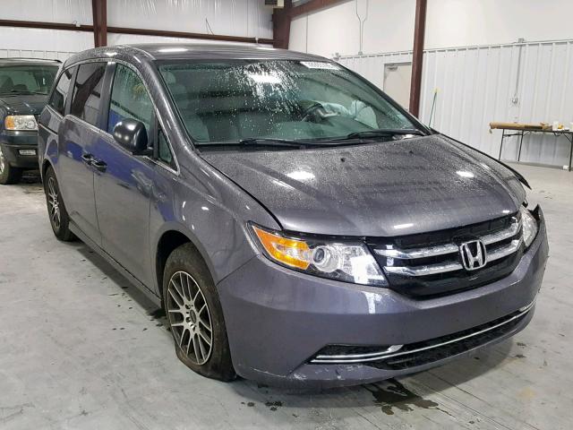 5FNRL5H24EB092871 - 2014 HONDA ODYSSEY LX GRAY photo 1