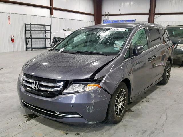 5FNRL5H24EB092871 - 2014 HONDA ODYSSEY LX GRAY photo 2