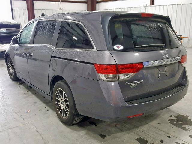 5FNRL5H24EB092871 - 2014 HONDA ODYSSEY LX GRAY photo 3